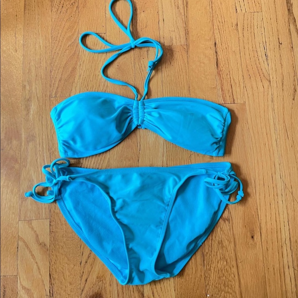 Turquoise bikini set